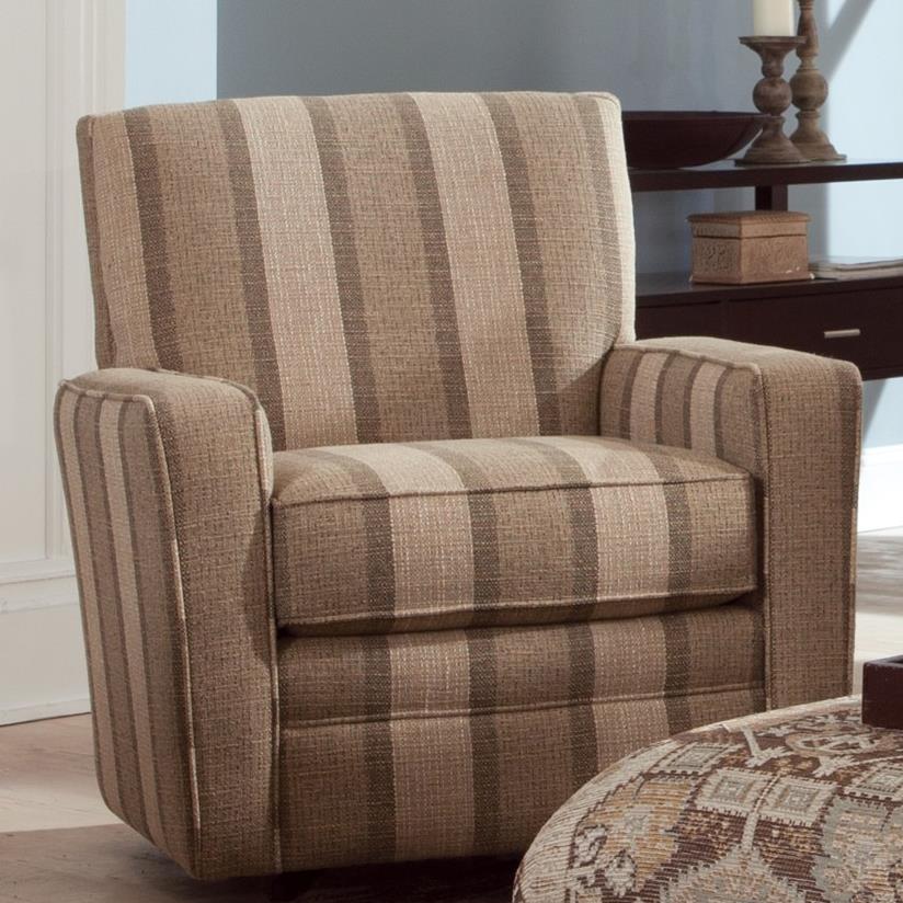 Craftmaster Swivel Chairs Contemporary Upholstered Swivel Chair with